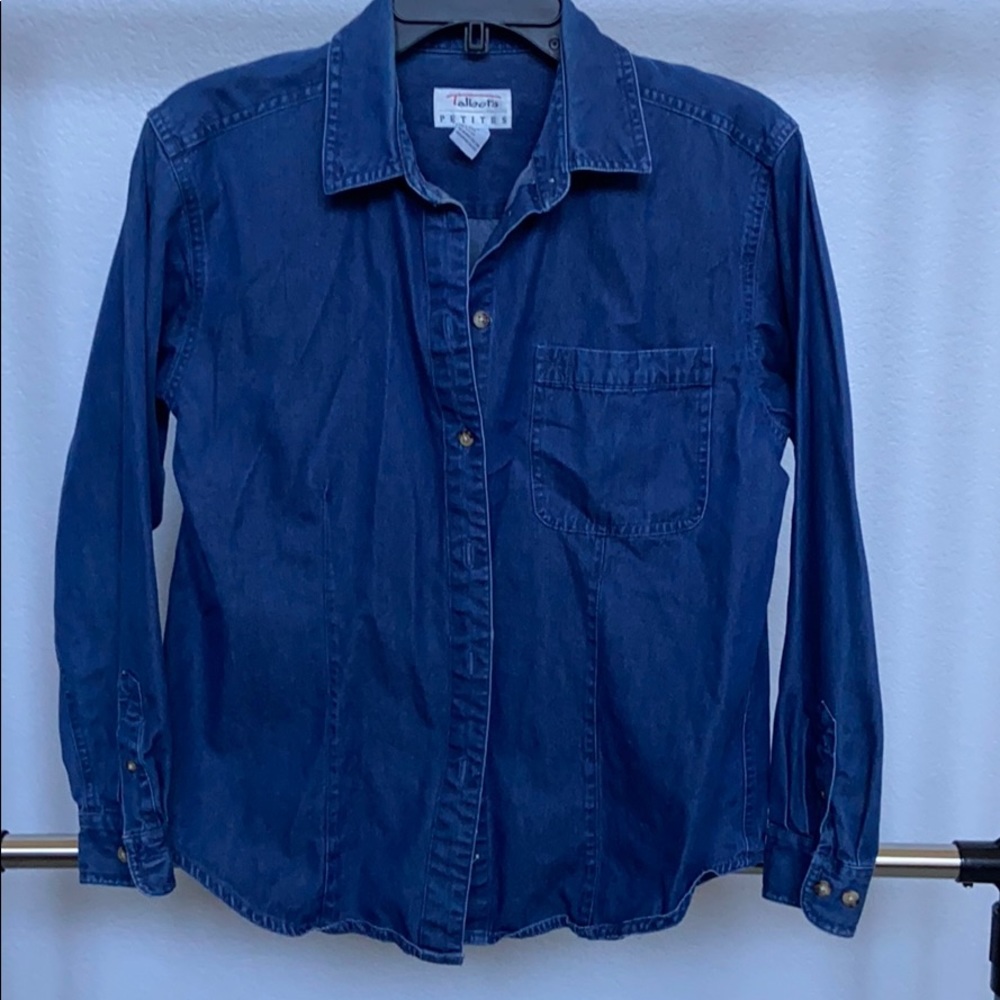 Denim button down shirt